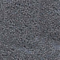DELICA ROUND 11/0 (1,6mm), DB-652 Opaque Grey Dyed  DELICA ROUND 11/0 (1,6mm), DB-652 Opaque Grey Dyed