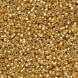 DELICA ROUND 11/0 (1,6mm), DB-1832 Duracoat Galvanized Gold DELICA ROUND 11/0 (1,6mm), DB-1832 Duracoat Galvanized Gold