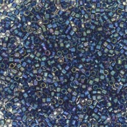 DELICA ROUND 11/0 (1,6mm), DB-2386  Fancy Lined Han Blue DELICA ROUND 11/0 (1,6mm), DB-2386  Fancy Lined Han Blue