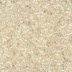 DELICA ROUND 11/0 (1,6mm), DB-109  Cream Crystal AB DELICA ROUND 11/0 (1,6mm), DB-109  Cream Crystal AB