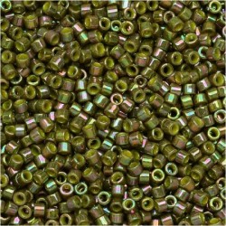 DELICA ROUND 11/0 (1,6mm), DB-133 Opaque Olive Golden Luster DELICA ROUND 11/0 (1,6mm), DB-133 Opaque Olive Golden Luster