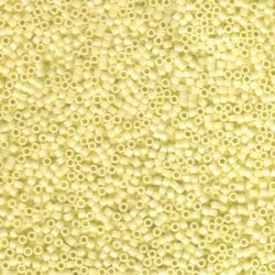 DELICA ROUND 11/0 (1,6mm), DB-1491 Opaque Pale Yellow DELICA ROUND 11/0 (1,6mm), DB-1491 Opaque Pale Yellow