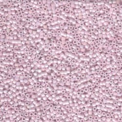 DELICA ROUND 11/0 (1,6mm), DB-1504  Opaque Pale Rose AB DELICA ROUND 11/0 (1,6mm), DB-1504  Opaque Pale Rose AB