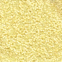 DELICA ROUND 11/0 (1,6mm), DB-1511 Opaque Pale Yellow Matted DELICA ROUND 11/0 (1,6mm), DB-1511 Opaque Pale Yellow Matted