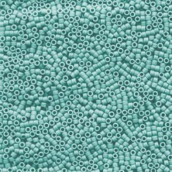 DELICA ROUND 11/0 (1,6mm), DB-1586 Matte Opaque Sea Opal DELICA ROUND 11/0 (1,6mm), DB-1586 Matte Opaque Sea Opal