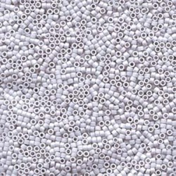DELICA ROUND 11/0 (1,6mm), DB-1589 Matte Opaque Ghost Grey DELICA ROUND 11/0 (1,6mm), DB-1589 Matte Opaque Ghost Grey