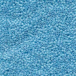 DELICA ROUND 11/0 (1,6mm), DB-164 Opaque Light Blue AB DELICA ROUND 11/0 (1,6mm), DB-164 Opaque Light Blue AB