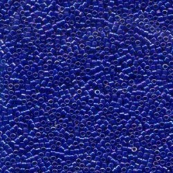 DELICA ROUND 11/0 (1,6mm), DB-165 Opaque Royal Blue AB DELICA ROUND 11/0 (1,6mm), DB-165 Opaque Royal Blue AB