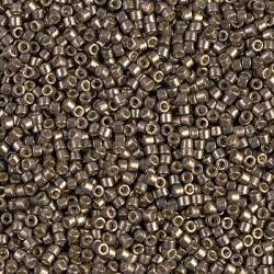 DELICA ROUND 11/0 (1,6mm), DB-1852 Duracoat Galvanized Smoky Pewter DELICA ROUND 11/0 (1,6mm), DB-1852 Duracoat Galvanized Smoky Pewter