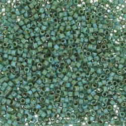 DELICA ROUND 11/0 (1,6mm), DB-2264 Opaque Turquoise Blue Picasso DELICA ROUND 11/0 (1,6mm), DB-2264 Opaque Turquoise Blue Picasso