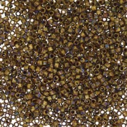 DELICA ROUND 11/0 (1,6mm), DB-2267 Opaque Brown Picasso DELICA ROUND 11/0 (1,6mm), DB-2267 Opaque Brown Picasso