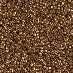 DELICA ROUND 11/0 (1,6mm), DB-22L Galvanized Light Bronze  DELICA ROUND 11/0 (1,6mm), DB-22L Galvanized Light Bronze