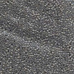 DELICA ROUND 11/0 (1,6mm), DB-251 Galvanized Grey Luster DELICA ROUND 11/0 (1,6mm), DB-251 Galvanized Grey Luster