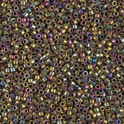 DELICA ROUND 11/0 (1,6mm), DB-29 Metallic Golden Olive Iris  DELICA ROUND 11/0 (1,6mm), DB-29 Metallic Golden Olive Iris