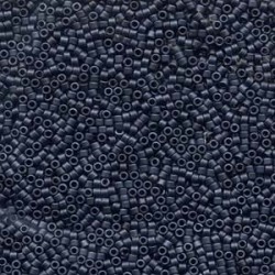 DELICA ROUND 11/0 (1,6mm), DB-301 Blue Grey Matted DELICA ROUND 11/0 (1,6mm), DB-301 Blue Grey Matted