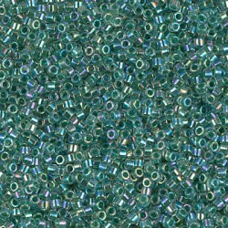 DELICA ROUND 11/0 (1,6mm), DB-60 Lined Lime AB DELICA ROUND 11/0 (1,6mm), DB-60 Lined Lime AB