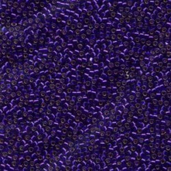 DELICA ROUND 11/0 (1,6mm), DB-610 Silver Lined Violet Dyed  DELICA ROUND 11/0 (1,6mm), DB-610 Silver Lined Violet Dyed