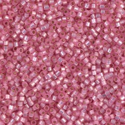 DELICA ROUND 11/0 (1,6mm), DB-625 Silver Lined Pink Alabaster Dyed DELICA ROUND 11/0 (1,6mm), DB-625 Silver Lined Pink Alabaster Dyed