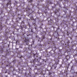 DELICA ROUND 11/0 (1,6mm), DB-629 Silver Lined Lavender Alabaster Dyed DELICA ROUND 11/0 (1,6mm), DB-629 Silver Lined Lavender Alabaster Dyed