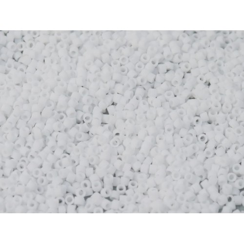 DELICA ROUND 11/0 (1,6mm), DB-750 Opaque White Matted