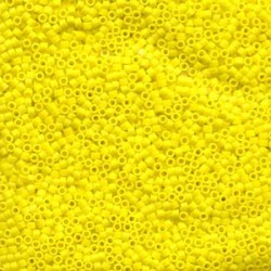 DELICA ROUND 11/0 (1,6mm), DB-751 Opaque Yellow Matted DELICA ROUND 11/0 (1,6mm), DB-751 Opaque Yellow Matted