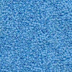 DELICA ROUND 11/0 (1,6mm), DB-755 Opaque Light Blue Matted DELICA ROUND 11/0 (1,6mm), DB-755 Opaque Light Blue Matted