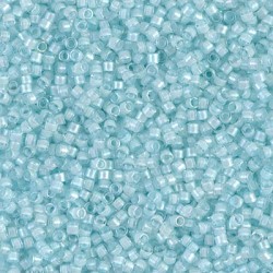DELICA ROUND 11/0 (1,6mm), DB-78 Aqua Mist Lined Crystal Luster DELICA ROUND 11/0 (1,6mm), DB-78 Aqua Mist Lined Crystal Luster