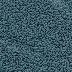 DELICA ROUND 11/0 (1,6mm), DB-792 Dyed Grey Blue Matted DELICA ROUND 11/0 (1,6mm), DB-792 Dyed Grey Blue Matted