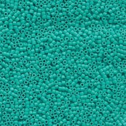 DELICA ROUND 11/0 (1,6mm), DB-793 Dyed Opaque Turquoise Green Semi Matted DELICA ROUND 11/0 (1,6mm), DB-793 Dyed Opaque Turquoise Green Semi Matted