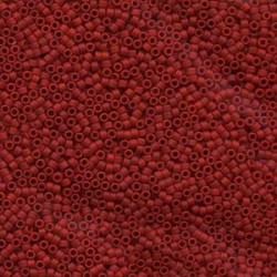 DELICA ROUND 11/0 (1,6mm), DB-796 Opaque Maroon Matted Dyed DELICA ROUND 11/0 (1,6mm), DB-796 Opaque Maroon Matted Dyed