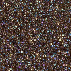 DELICA ROUND 11/0 (1,6mm), DB-87 Root Beer Amber AB DELICA ROUND 11/0 (1,6mm), DB-87 Root Beer Amber AB