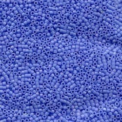 DELICA ROUND 11/0 (1,6mm), DB-881 Opaque Lt. Blue AB Matted DELICA ROUND 11/0 (1,6mm), DB-881 Opaque Lt. Blue AB Matted
