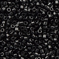 DELICA ROUND 11/0 (1,6mm), DB-10 Glossy Black DELICA ROUND 11/0 (1,6mm), DB-10 Glossy Black