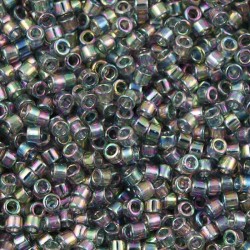 DELICA ROUND 11/0 (1,6mm), DB-107 Transparent Gold Luster Grey AB DELICA ROUND 11/0 (1,6mm), DB-107 Transparent Gold Luster Grey AB