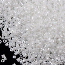 DELICA ROUND 11/0 (1,6mm), DB-201  Opaque White Luster DELICA ROUND 11/0 (1,6mm), DB-201  Opaque White Luster