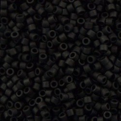 DELICA ROUND 11/0 (1,6mm), DB-310 Matte Black DELICA ROUND 11/0 (1,6mm), DB-310 Matte Black