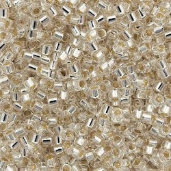 DELICA ROUND 11/0 (1,6mm), DB-41 Silver Lined Crystal DELICA ROUND 11/0 (1,6mm), DB-41 Silver Lined Crystal