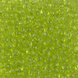 DROP BEADS 3,4mm Transparent Chartreuse 143 DROP BEADS 3,4mm Transparent Chartreuse 143