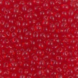 DROP BEADS 3,4mm Transparent Red 140 DROP BEADS 3,4mm Transparent Red 140