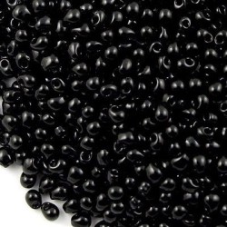 DROP BEADS 3,4mm Opaque Black 401  DROP BEADS 3,4mm Opaque Black 401
