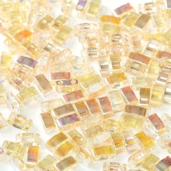 Half TILA Crystal Yellow Rainbow  HTL-55018 Half TILA Crystal Yellow Rainbow  HTL-55018