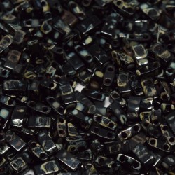 Half TILA Opaque Smoky Black Picasso  HTL-4511 Half TILA Opaque Smoky Black Picasso  HTL-4511