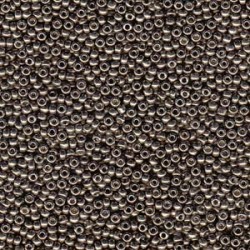 ROUND ROCAILLE 11/0 Duracoat Galvanized Pewter 4222 ROUND ROCAILLE 11/0 Duracoat Galvanized Pewter 4222