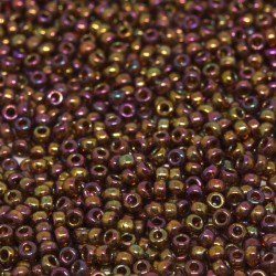 ROUND ROCAILLE 11/0 Transparent Amy Gold Luster 1891 ROUND ROCAILLE 11/0 Transparent Amy Gold Luster 1891