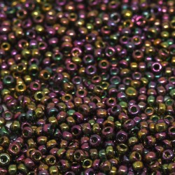 ROUND ROCAILLE 11/0 Transparent Garnet Gold Luster 1892 ROUND ROCAILLE 11/0 Transparent Garnet Gold Luster 1892