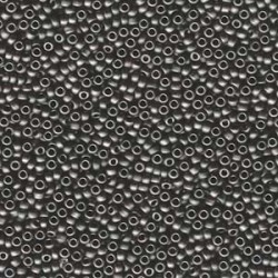 ROUND ROCAILLE 11/0  Matted Metallic Dark Grey 2010 ROUND ROCAILLE 11/0  Matted Metallic Dark Grey 2010