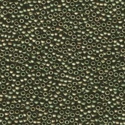ROUND ROCAILLE 11/0 Matted  Metallic Olive Iris 2013 ROUND ROCAILLE 11/0 Matted  Metallic Olive Iris 2013