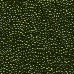 ROUND ROCAILLE 11/0 Matted  Metallic Dark Olive Iris 2015 ROUND ROCAILLE 11/0 Matted  Metallic Dark Olive Iris 2015