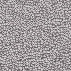 ROUND ROCAILLE 11/0 Matted Opaque Pale Blue Grey 2026 ROUND ROCAILLE 11/0 Matted Opaque Pale Blue Grey 2026