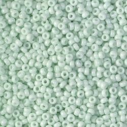 ROUND ROCAILLE 11/0  Opaque Light Mint 3318 ROUND ROCAILLE 11/0  Opaque Light Mint 3318